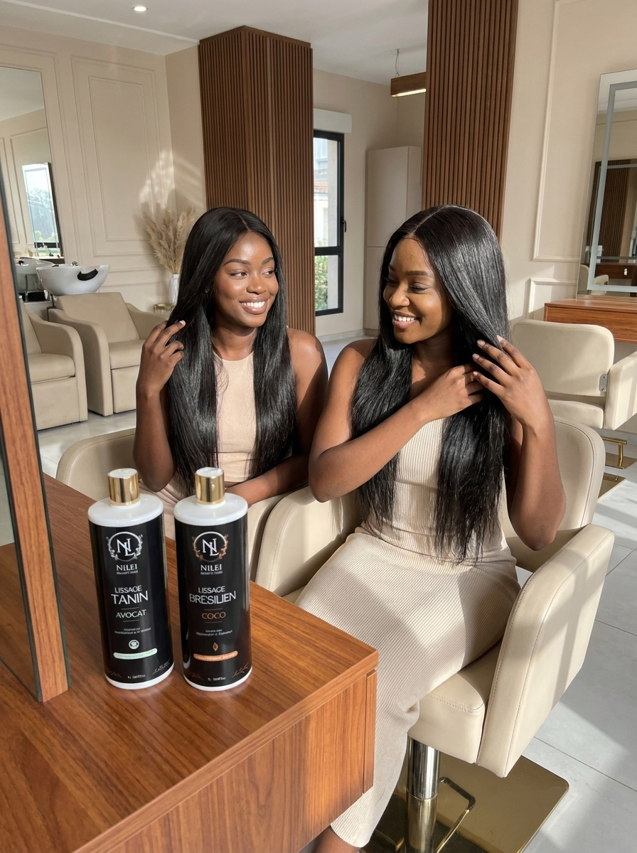 Duo Lissage NILEI – Tanin Avocat + Brésilien Coco